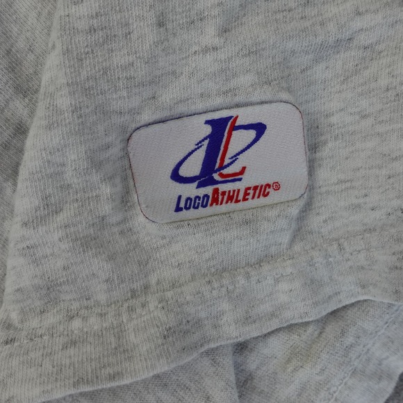 Vintage 1991 Super Bowl T-Shirt XL Grey XXXIII Broncos Falcons Game 90s Tee Rare - Picture 6 of 11